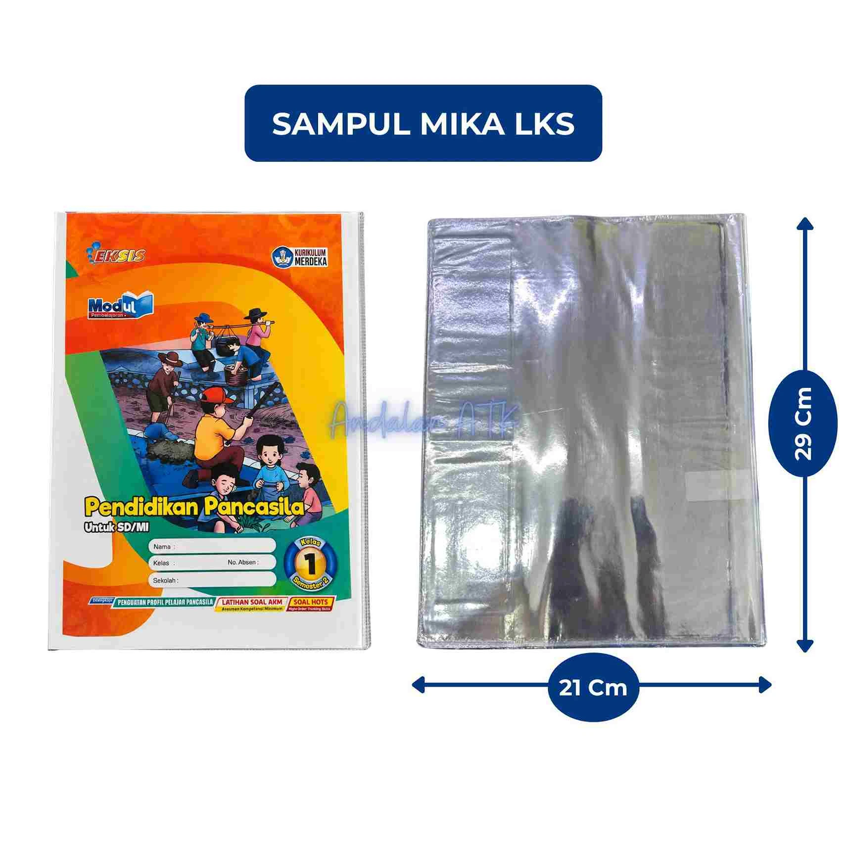 Sampul Buku Mika Plastik Isi 10 Lembar / Sampul Mika / Sampul Plastik